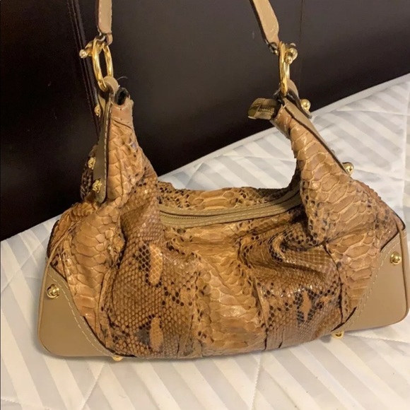gucci phyton hobo handbag medium. - Picture 2 of 8